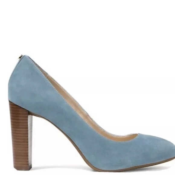 Michael Kors Flex Pump Suede Heel Dark Chambray - Picture 2 of 6